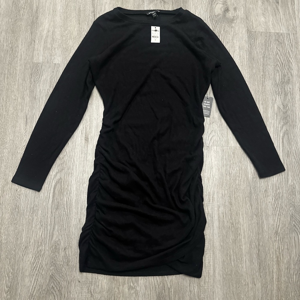 Elegant Black Long Sleeve Dress